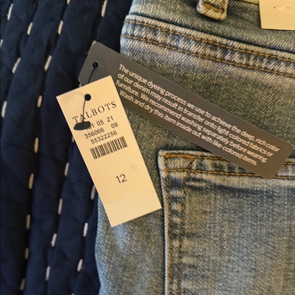 Talbots Blue Straight Leg Jeans - Picture 3 of 6